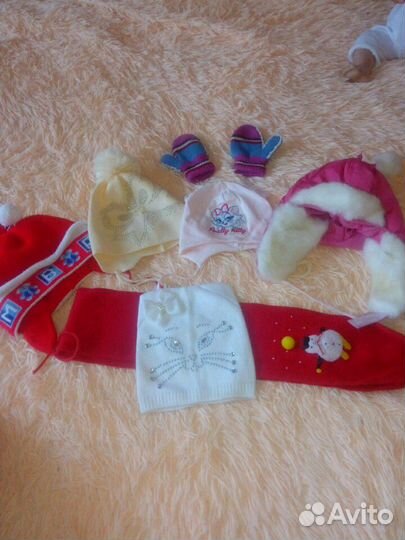 Шапки шарф варежки