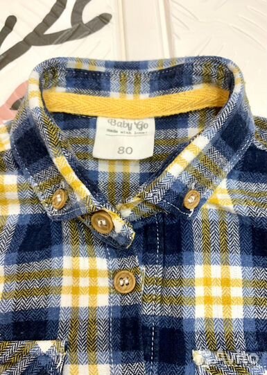 Рубашка в клеточку для мальчика