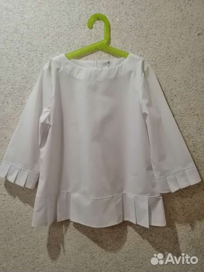 Блузка белая д/д, 158