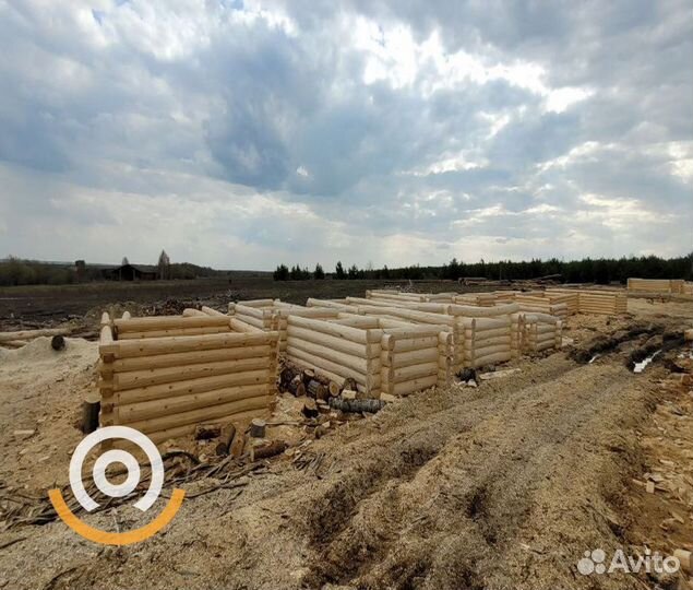 Сруб ручной рубки