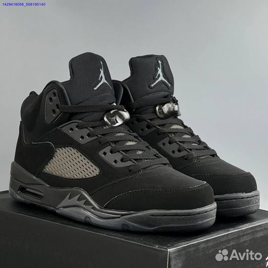 Кроссовки Nike Jordan 5 Black Cat (Арт.86260)