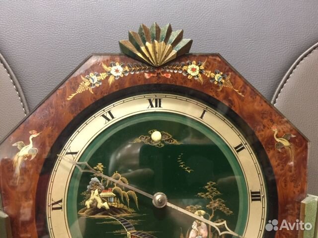 Часы настольные. Япония. Антикварные. Эксклюзивные