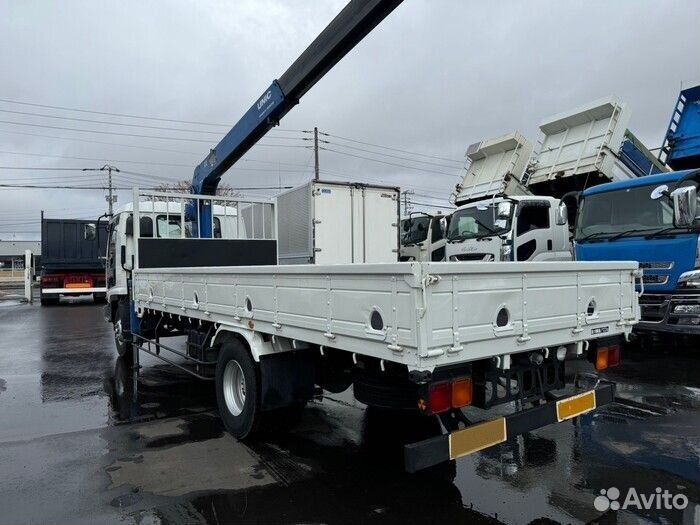 Бортовой грузовик Isuzu Forward (F-Series) с КМУ Tadano, 2006