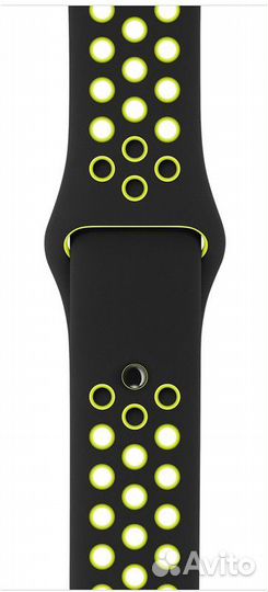 Ремешок Nike для Apple Watch 38/40mm (черный с зел