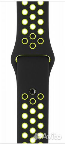 Ремешок Nike для Apple Watch 38/40mm (черный с зел