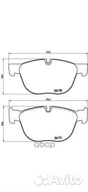 Колодки тормозные P06049 Brembo