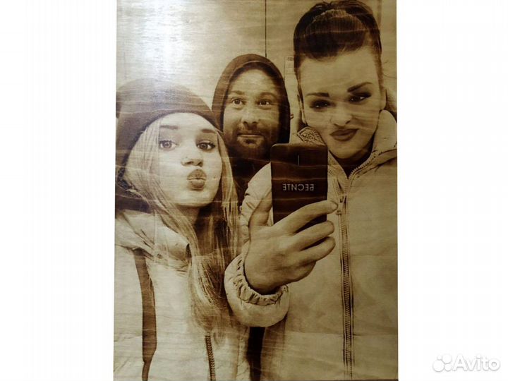 Выжигание по дереву портрет по фото