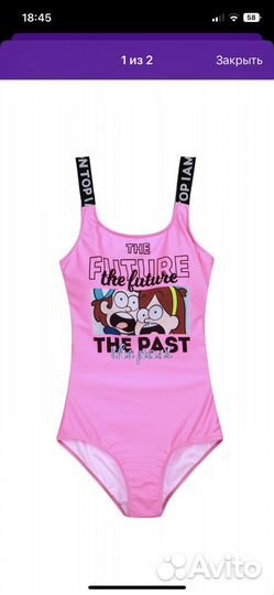 Купальник слитный новый для девочки
