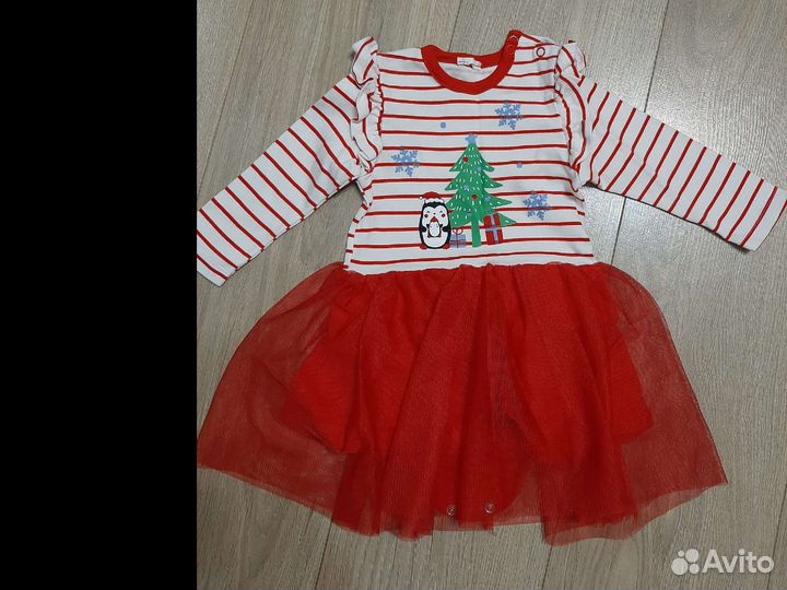 Платье боди для девочки 68