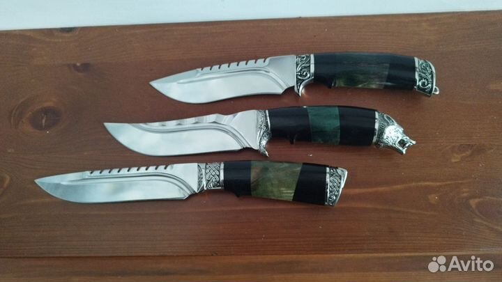 Классные,острые,ножи сталь 110х18в кожаном чехле