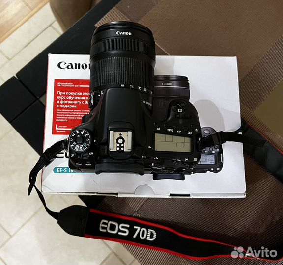 Зеркальный фотоаппарат canon 70d