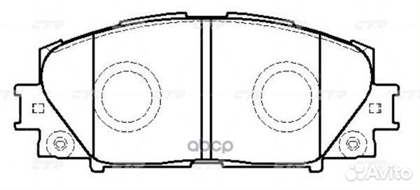 CKT-173 GK1186 Колодки тормозные дисковые п