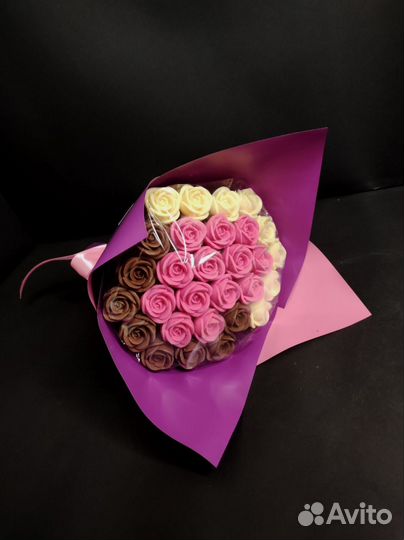 Шоколадные Розы - 29 шт в Букете