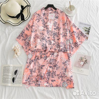 Халат aтласный body