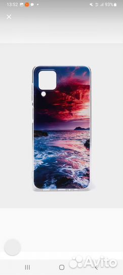 Силиконовый чехол с рисунком на самсунг А12