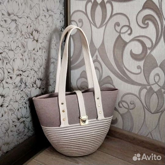 Cумка из хлопкового шнура эко