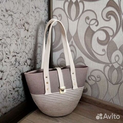 Cумка из хлопкового шнура эко