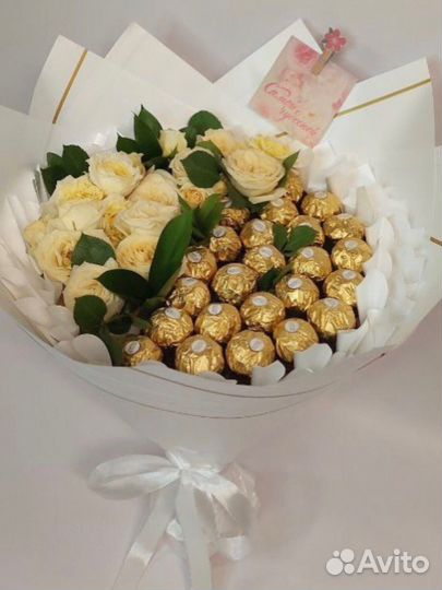 Съедобные букеты, букет из конфет