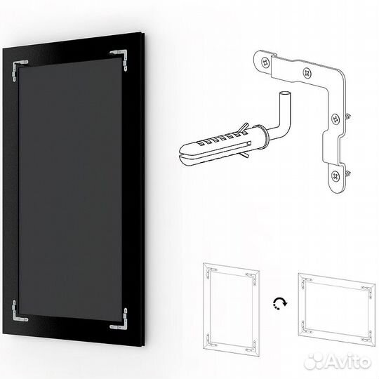 Зеркало Evoform Exclusive 142х62 BY 3534 с фацето