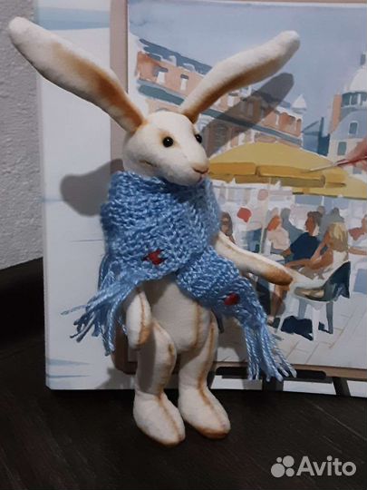 Авторская игрушка Зайчик мечтатель 