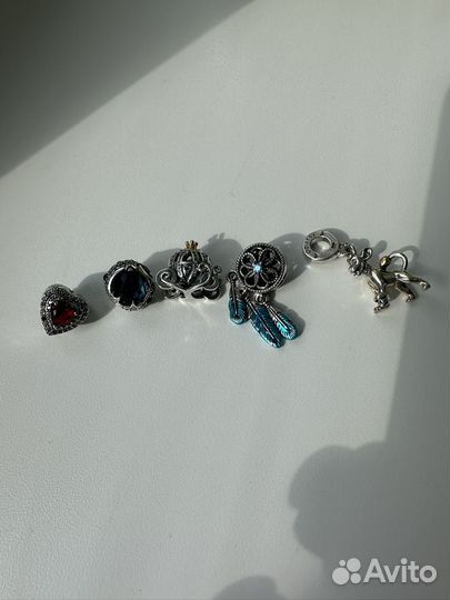 Шармы pandora серебро