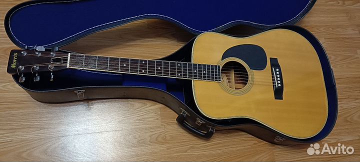 Акустическая гитара Morris w-20 в кейсе (Япония)