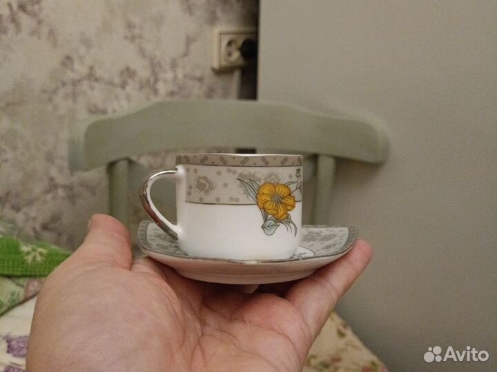 Кофейные чашки yamasen gold collection 6шт