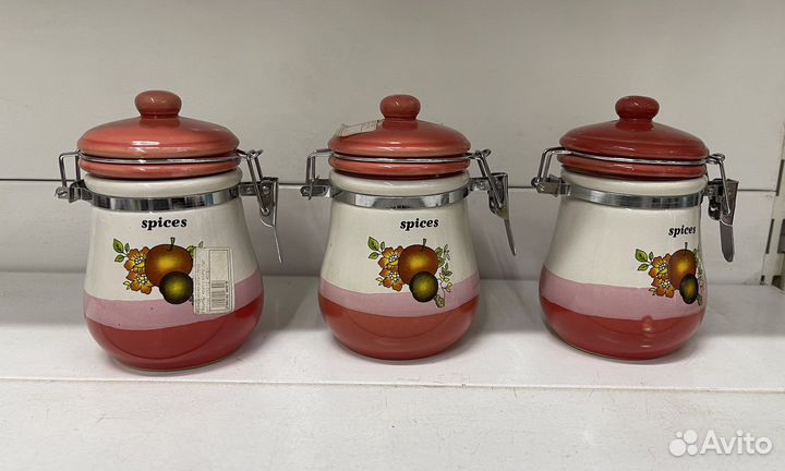 Банка керамическая с клипсом