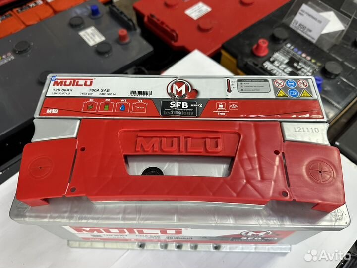 Аккумулятор mutlu SFB M2 80 Ач 780 А низ обр