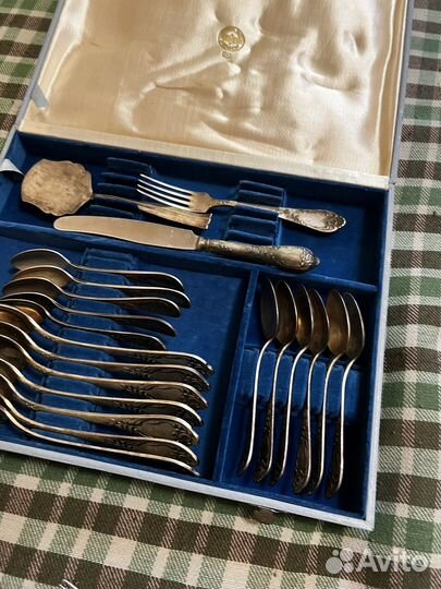 Набор столовых приборов мельхиор СССР