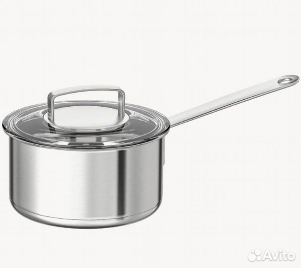 Новый ковш IKEA, 2 л со стеклянной крышкой