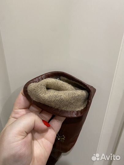 Перчатки женские кожаные