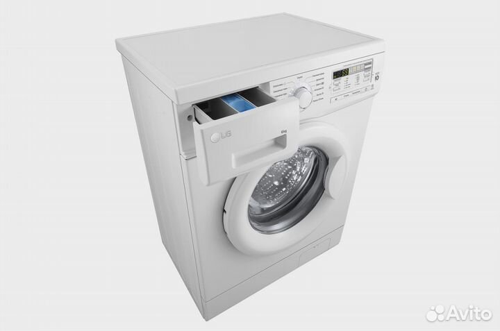 Узкая стиральная машина c прямым приводом, 6кг