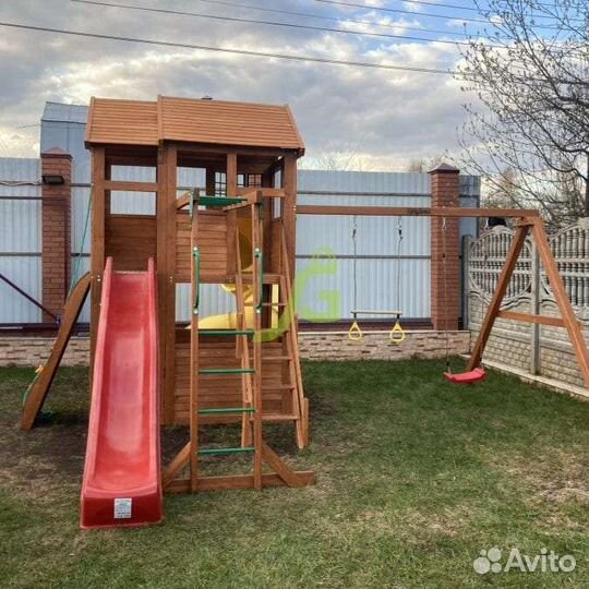 Детская площадка Клубный домик2 с трубой Волгоград