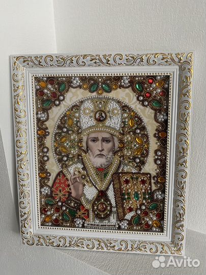 Изготовление икон из бисера