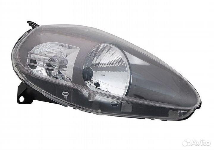 Фара правая Fiat Grande Punto (Черная)