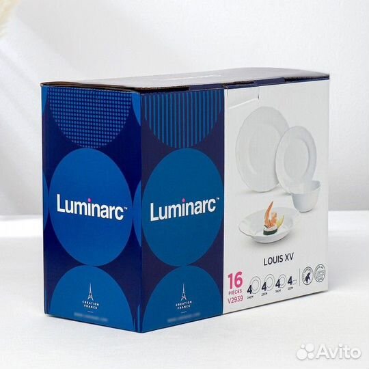 Набор столовый стеклокерамический louis XV, 16 пре