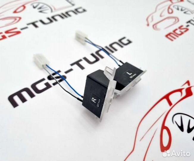 Проекция в зеркала AMG Mercedes GLC X253 C253 глц