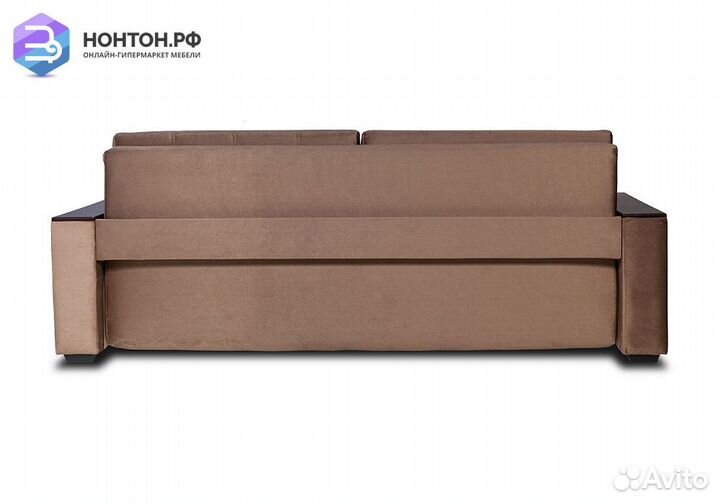 Диван еврокнижка Мадрид Lux коричневый