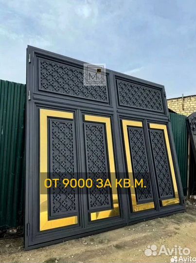 Ворота в Махачкале в стиле неоклассика на заказ