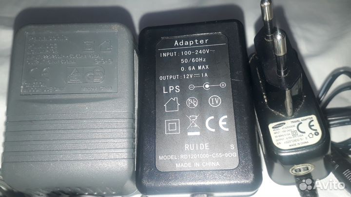 Адаптеры 4,75V. 4,5-9,5V. 10V. 12V