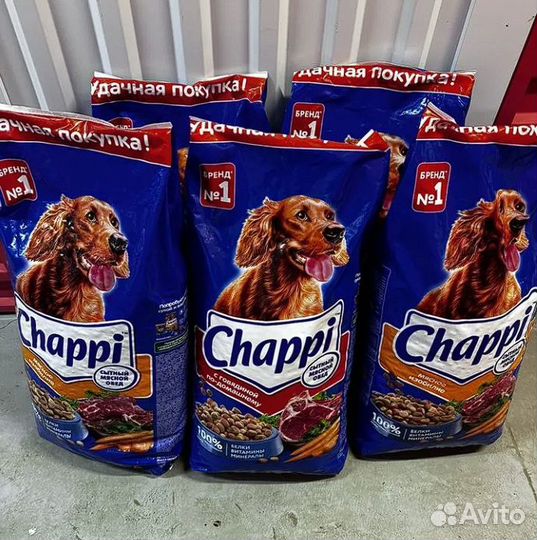 Корм для собак Chappi Сытный мясной обед, Мясное и