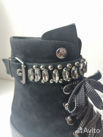 Ботинки женские зимние натуральная замша