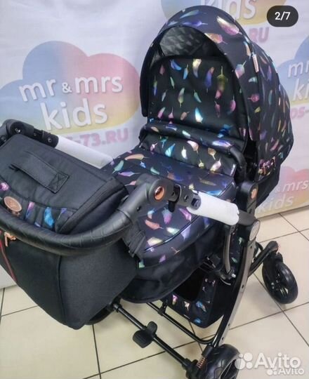 Коляска для девочки 2в1