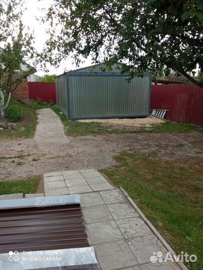 Гараж-ракушка из волнового профиля