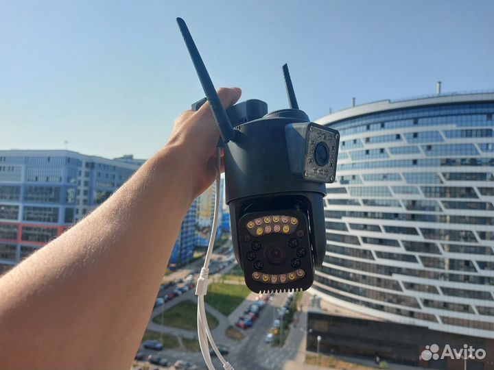 Камера видеонаблюдения 2 объектива