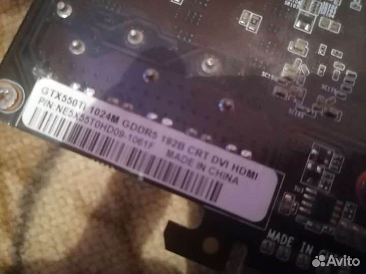 Видео карта gtx 550