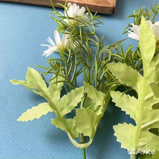 Ромашки белые луговые искусственные, d цветочка
