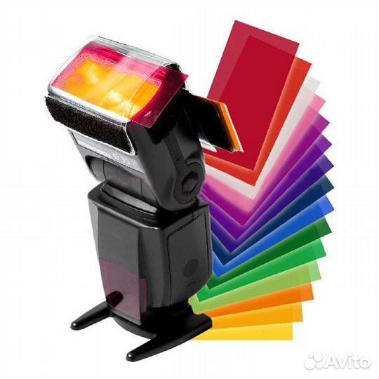 Светофильтры для вспышки гелевые Набор 12 шт