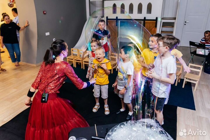 Шоу мыльных пузырей